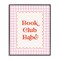 Stupell Industries Book Club Babe Gingham Framed Giclee, design by Nadia Hassan